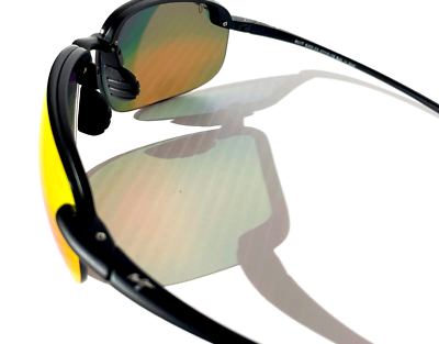 NEW Maui Jim HOOKIPA XL Matte Black POLARIZED Lava Ruby Lens