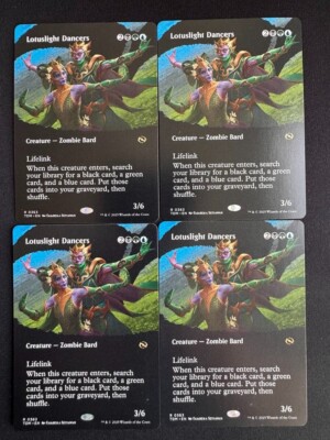 X4 Lotuslight Dancers - Extended Art TDM NM MTG - NONFOIL - PLAYSET