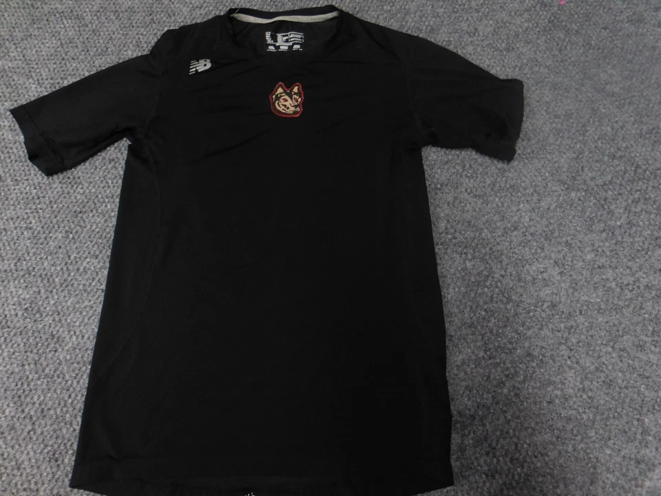 Camisa New Balance Para Hombre Mediana Negra Gráfico Logo Bestia Compresión Foto 2 de 4