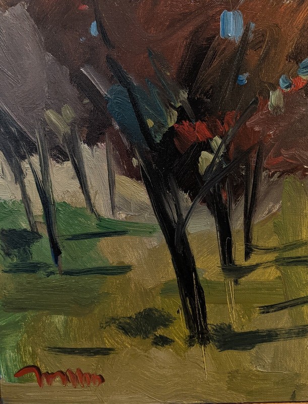 11x14 THE ORCHARD Trees Fruit Country Farm JOSE TRUJILLO Moving Sale All Must Go