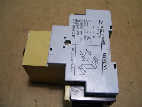 SIEMENS 3VE3000-2GA00 1-1.6A 660V REGOLATORE MOTORE CON 3VE9-301-1AA00 1NC/NO P1786 - Foto 4 di 8