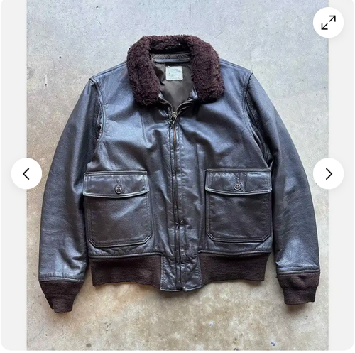 Veste Bomber Aviateur G-1 / A-2 En Cuir Véritable Marron - Pour Homme, Fait Main, Neuve Avec étiquettes