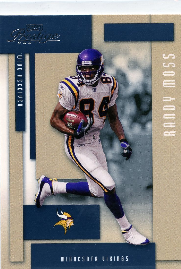 Randy Moss 2004 Playoff Prestige Football Base Card #82 Minnesota