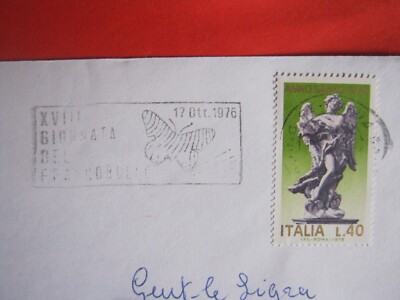A.19 ITALY MECHANICAL SLOGAN PLAQUE 1976 TURIN DAY PHILATELY BUTTERFLY