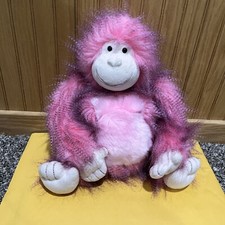 Gund Fab Pals Pink Ramona Gorilla Plush Stuffed Animal 11"