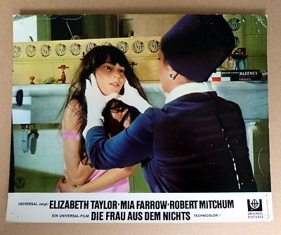 FRAU AUS DEM NICHTS * LIZ TAYLOR, MITCHUM, FARROW - AUSHANGFOTO #12 - German L C