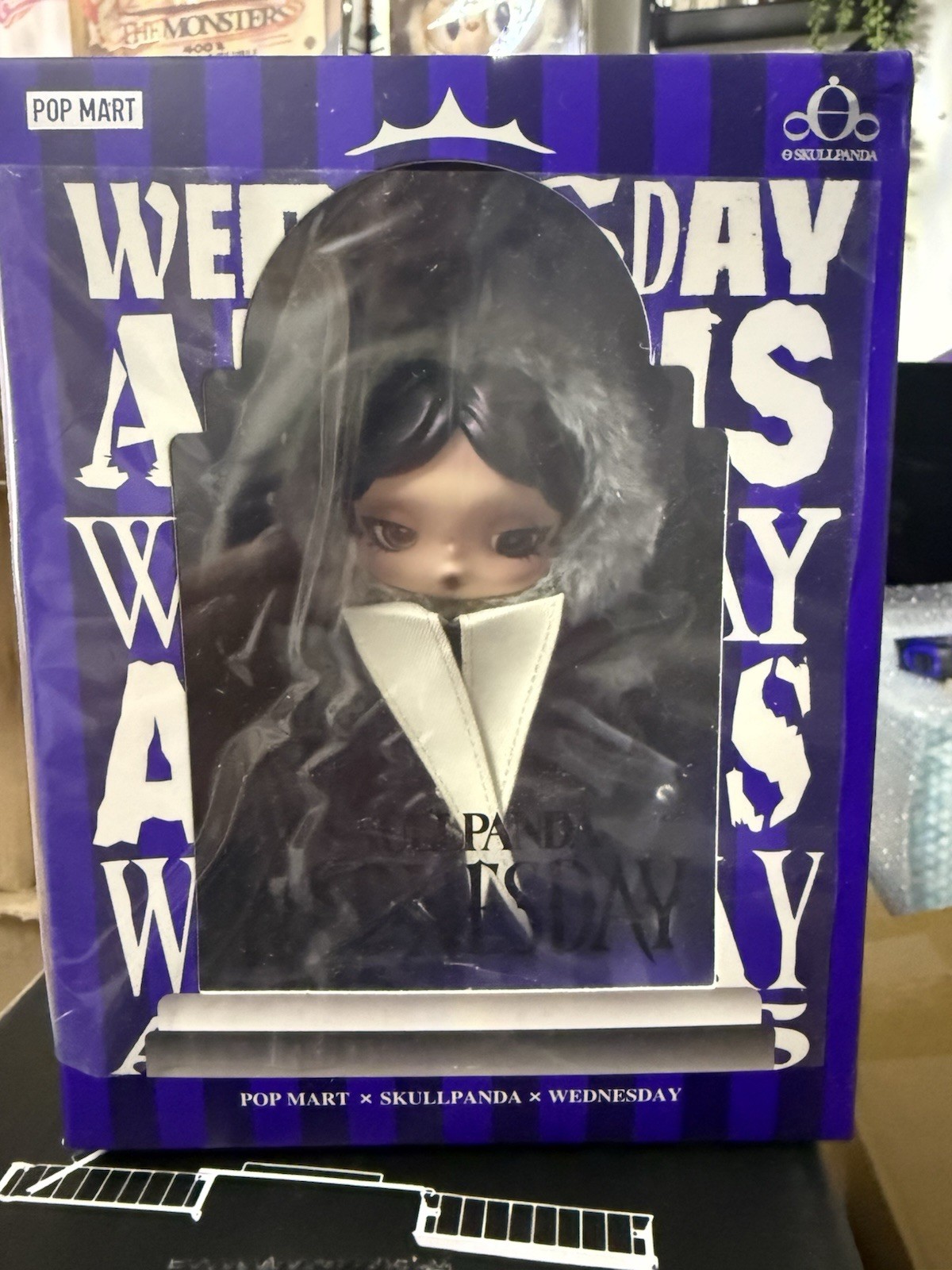 SKULLPANDA X WEDNESDAY PLUSH (NEVERMORE ACADEMY UNIFORM VERSION)