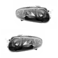 Scheinwerfer Set Links & Rechts Schwarz H1/H7/H7 Mit Nsw FüR Alfa Romeo 147 937