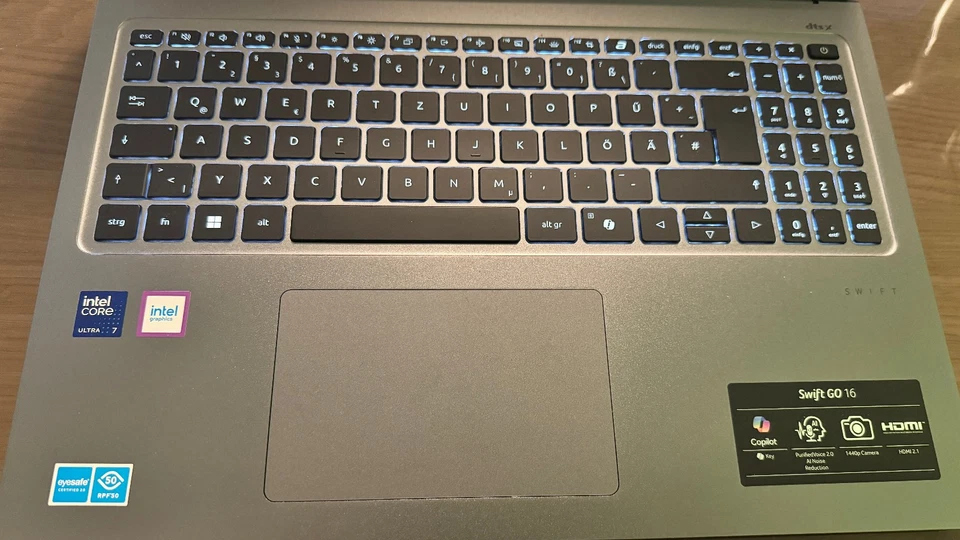 Acer Swift Go 16 3,2K OLED 120 Hz Intel Ultra 7 155U 16/512 GB SSD QWERTZ - Bild 3 von 4