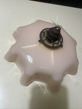 suspension lustre ancien En Opaline Rose Pâle