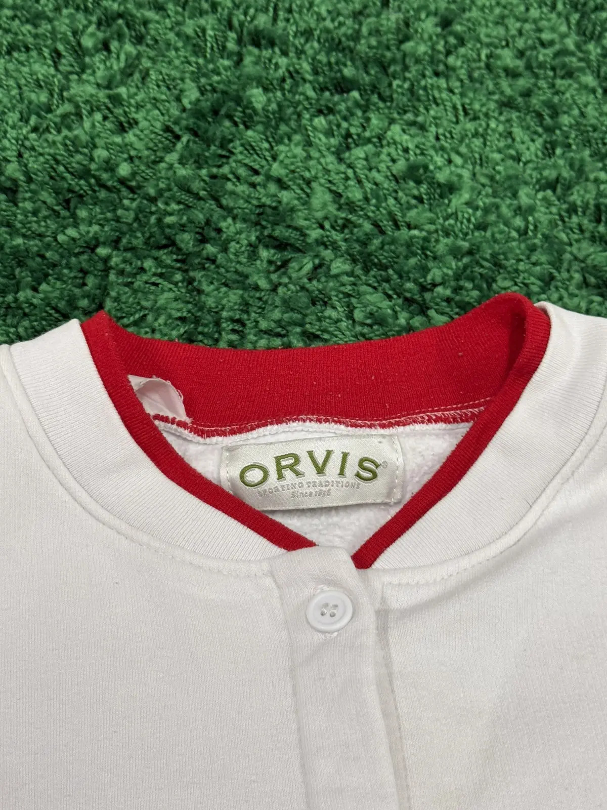 Vintage Birds Cardigan White Large 90s Retro Orvis Grandma image 5