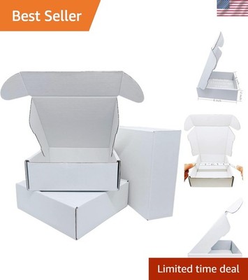 Small White Box 6 x 6 x 2 Inch 50 Pack Recyclable Corrugated Gift Mailers Sto...