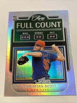 2024 Panini Three and Two Christian Scott /99 Rookie Full Count New York Mets RC