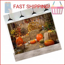 Fall Thanksgiving Photography Backdrop Wooden Floor Barn Harvest Photo Backgroun