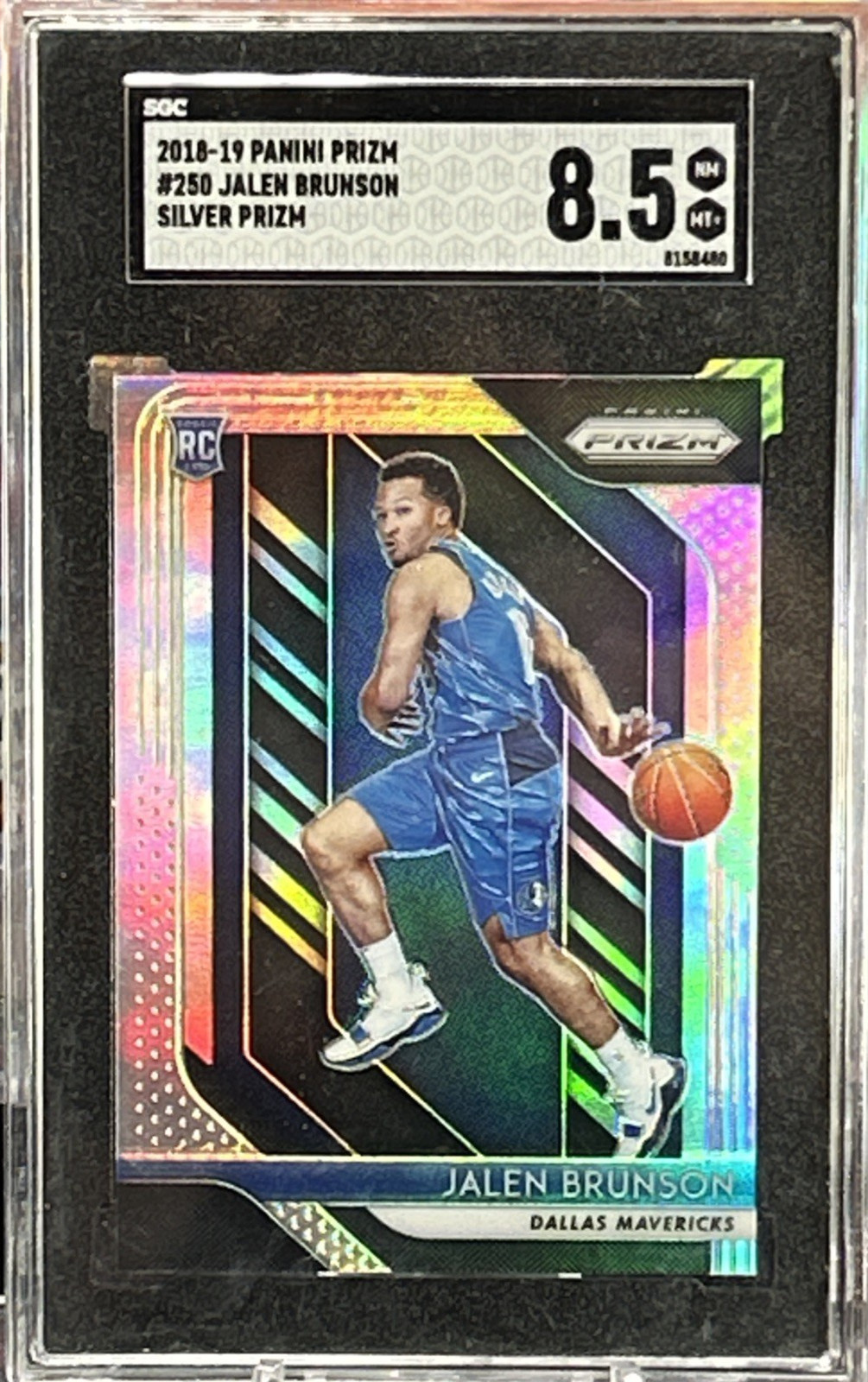 2018-19 Prizm Jalen Brunson RC Prizms Silver Rookie #250 Mavericks