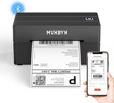 MUNBYN Bluetooth Thermal Label Printer, 130B Wireless 4x6 Shipping Label Printer