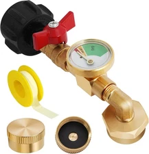 Propane Refill Adapter for 1 Lb. Tanks, Propane Adapter 20lb to 1lb Converter wi