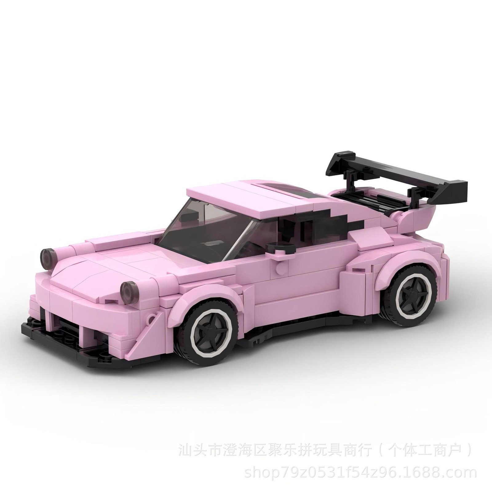 MOC Retro Widebody Sports Car Building Blocks Set Tuner Vehicle Model Bricks Toy