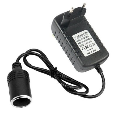 Strom Adapter Spannungswandler 220V Steckdose auf 12V Zigarettenanzünder~ B6Q5