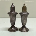 Reed & Barton Weighted Sterling Silver and Glass Shakers 238 Grams