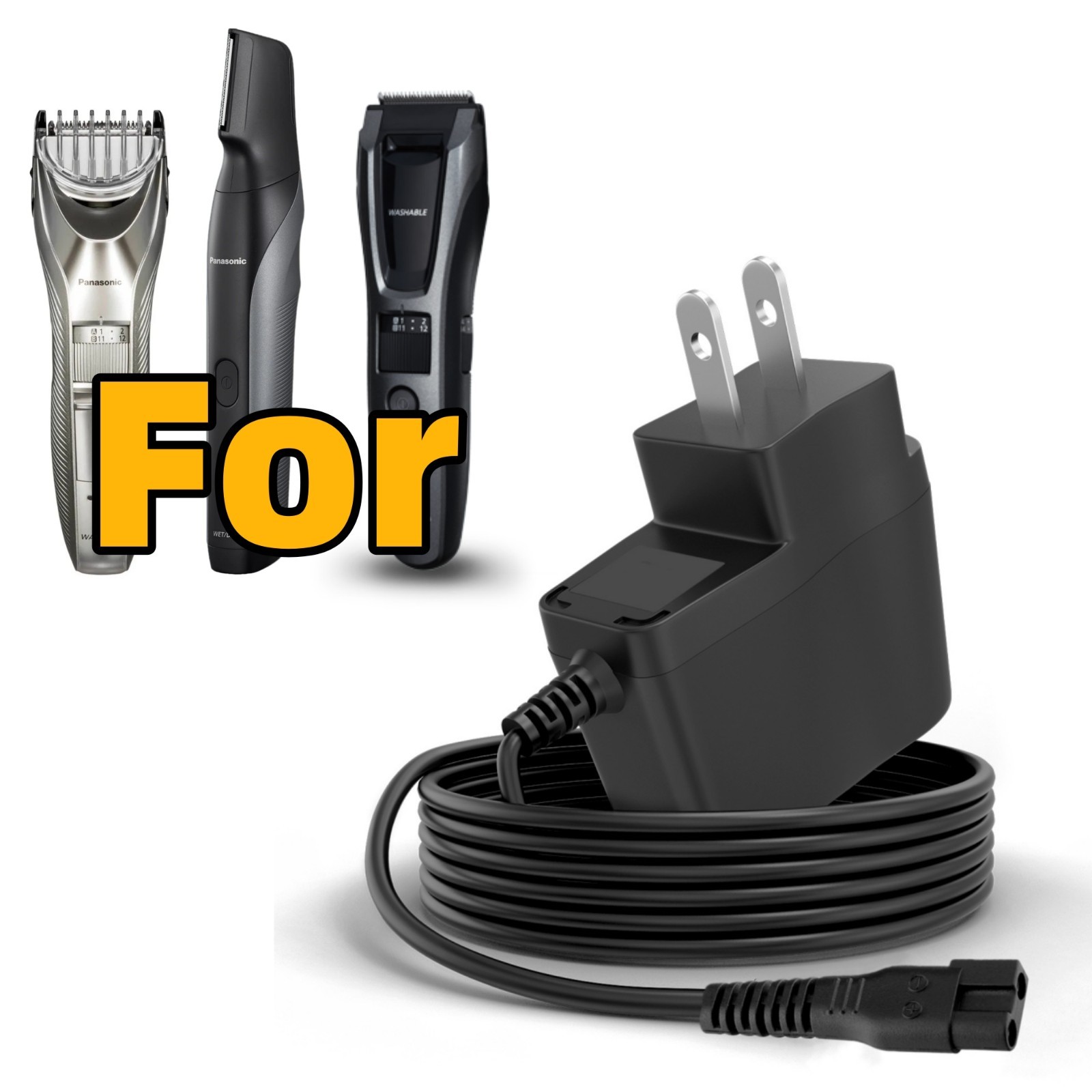 1.9V Charger for Panasonic Beard Hair Trimmer ER-GB80 ER-GB70 ER-GB60 ER-GK80-S