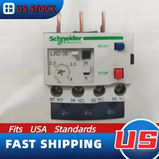Schneider LRD08 Thermal Overload Relay - 2.5 to 4A, Class 10A | US Inventory