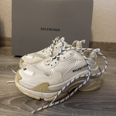 Balenciaga Triple s 36 Sneacker Weiß Beige Schuhe Unisex Leder Trend