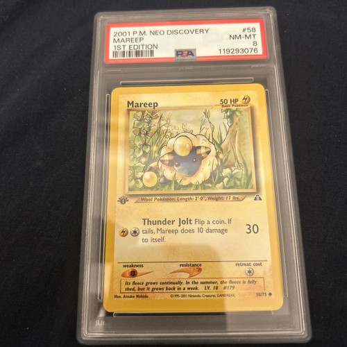 Mareep (1st Edition) graded PSA 8 for sale on eBay