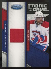 2011-12 Panini Certified Fabric of the Game Jersey P.K. Subban 201/399 #80