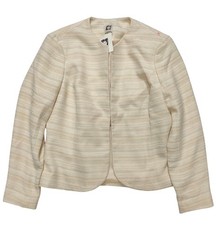 Anne Klein Women's Cream Blazer Jacket Size M