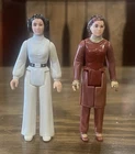 Vintage Kenner Star Wars 1977 Princess Leia and 1980 Princess Leia