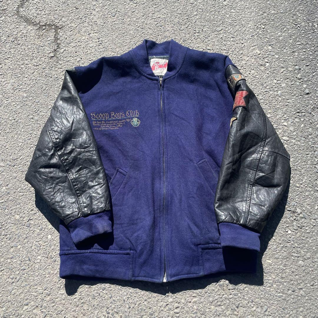 Stadium Varsity Jacket Vintage Faux Leather Genuine size 2XL Stadium Varsity Jacket Vintage Faux Leather Genuine size 2XL