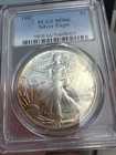 1987 American Silver Eagle PCGS MS66 Rainbow Toned Key Date 1oz .999