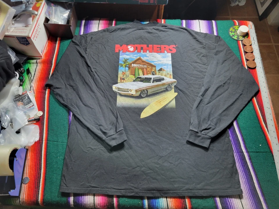 Camiseta De Colección Madre Coche Pulido Cera Manga Larga Talla 2XL Foto 4 de 4