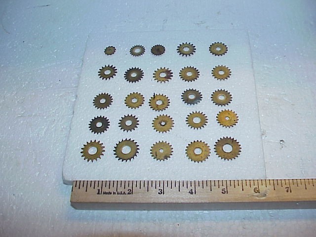 25 Coarse Tooth Brass Clock Gears Steampunk Altered Art Proj
