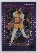 2022-23 Panini Donruss Production Line Purple Press Proof Anthony Davis #6 1c78