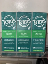 Tom's of Maine WHOLE CARE Flouride Toothpaste, Spearmint, 4 oz Ea, 3 PACK