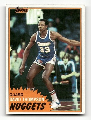 David Thompson 1981-82 Topps #12 NBA Denver Nuggets