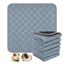 6 Packs Washable Guinea Pig Cage Liners, Waterproof Guinea Pig Pee Pads Reusa...