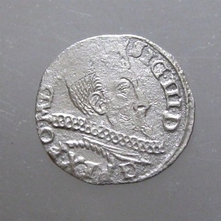 SIGISMUND III SILVER 3 GROSZE (TROJAK)____KING OF POLAND/SWEDEN_____Dated 1597