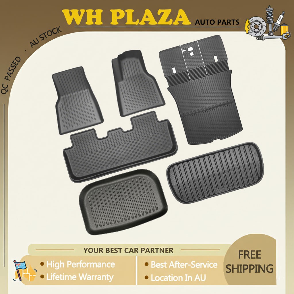 Waterproof TPE Front Rear Boot Cargo Mats Suits For Tesla Model Y Juniper 2025+