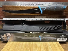 FLISSA 9" Fishing Knife Bait Knife Fillet Knife Belt Clip Lanyard Hole w/Sheath