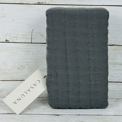 Casaluna Standard Sham Gray Lyocell Cotton Polyester 20''x26'' Oeko-Tex NEW