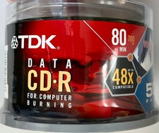 TDK CD-R 700Mb 48x Blank Recordable Discs New, Sealed 50 Pack