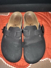 Birkenstock Betula black slip on backless clogs men’s 4 women’s 6