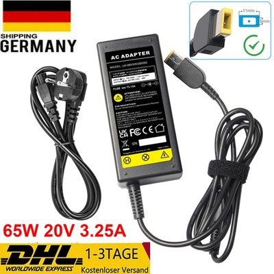 65W 20V 3,25A Netzteil Ladegerät Für Lenovo Ideapad,ThinkpadX1,Yoga S1 2 11 11S