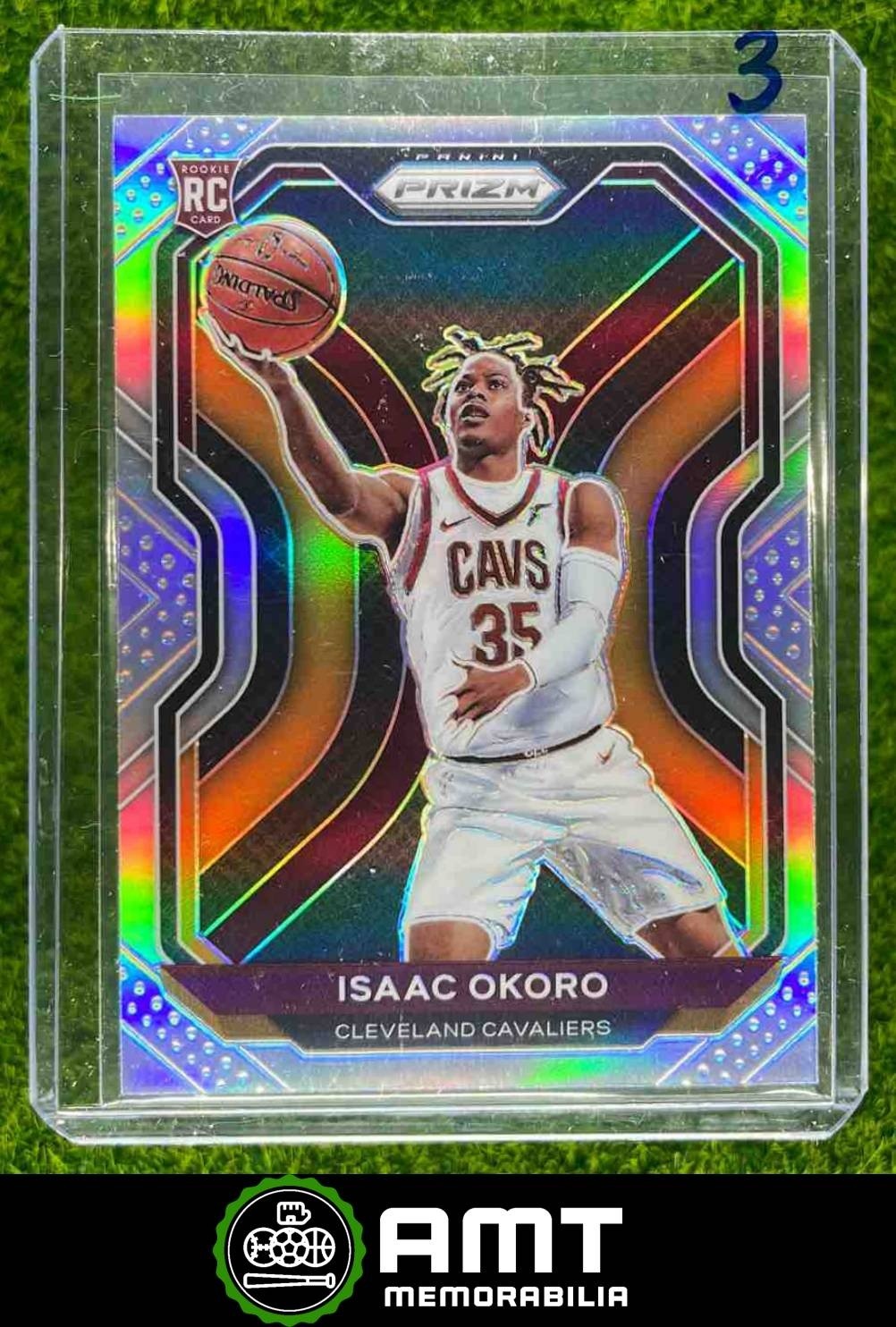 Isaac Okoro RC 2020-21 Panini Prizm Silver #298 Cleveland Cavaliers #3