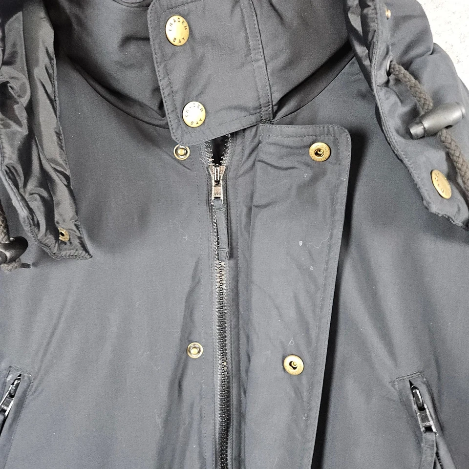 Trader Bay Adult Winter Down Puffer Coat Parka Hooded Navy Blue Size L Pockets - Image 2 of 4