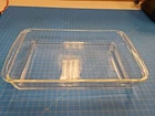 Vintage Pyrex Clear Glass Baking Dish 232 3 1/4 QT Rectangular USA Made