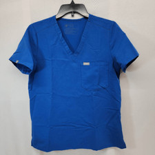 Figs Size Small Technical Collection Scrub Top Women's One-Pocket Blue Nursing P